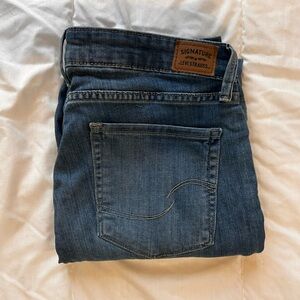 Signature by Levi Strauss Men's Dark Blue Slim Jeans